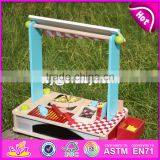 2017 New Design Wooden Kids Play Grill Preschool Pretend Wooden Kids Play Grill Funny Toys Wooden Kids Play Grill W10D127 thumbnail-5