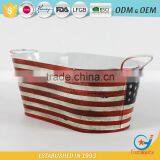 Iron Garden Powder Coating Keg Ice Bucket Metal Party Tubs for Drinks thumbnail-2