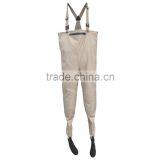 Waist Waders for Fishing With Pocket Conect With PVC Boot Breathable Waterproof Material High Quality thumbnail-6