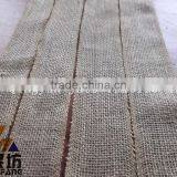 Burlap Serged Edge Ribbon 2'' Wide 5yards Long Nature Color thumbnail-1