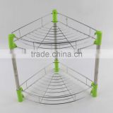 wholesale double layer wall mounted family rack dish shelf kitchen accessories set