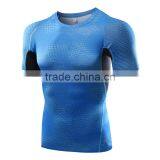 New Style Compression Athletic Seamless Gym Top Training Sport Shirt for Men thumbnail-4