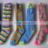 Lady Strip Chenille Socks Fuzzy Socks Microfiber Socks thumbnail-1