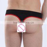 Custom Men's Sey G-strings Smooth Fabric Comfort Soft Underwear Pouch Enhancing Thongs Underwear With Button for Gay Man thumbnail-3
