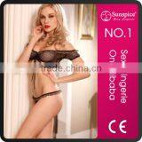 Hot Sale Sexy Woman Fishnet Bra Lingerie Sexy Match Set thumbnail-2