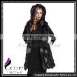 CX-G-B-174 Women Autumn Fashion Fox Fur Vest Woman Hoodies thumbnail-6