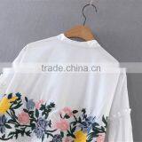 Maxnegio Embroidery Blouse Women Clothing Summer 2017 thumbnail-5