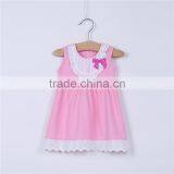 MGOO Imported Cotton Children Sleepwear Dress Blue Plain Sleeveless A Line 2 Years Old Dress CS014 thumbnail-2