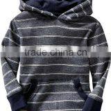 CHILDREN STRIPED PULLOVER HOODY WITH KANGAROO POCKET thumbnail-1
