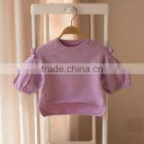 S32890W Children Knitted Sweater Girls Spring Cotton Casual Bowknot Pullover Sweater thumbnail-5