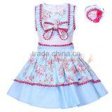 Sky Blue Flower Girl Dress Child Clothes thumbnail-1