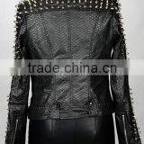 2017 New Style Women Rock PU Leather Coat thumbnail-6