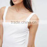 Guangzhou Shandao OEM Wholesale Casual Summer 95% Cotton 5% Spandex Sexy Women White Tight Quick Dry Slim Fit Tank Top thumbnail-4