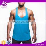 Shandao OEM Sleeveless Custom Design New Arrival Blue 100%polyester Gym Clothing Men thumbnail-1