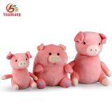 Christmas Stuffed Animal Fluffy Chubby Round Square Pig Wholesale Dancing Singing Cute Fat Black Stuffed Plush Pig Toy thumbnail-4