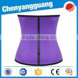 CYG-4 Steel Bones Waist Training Latex Under Bust Corset thumbnail-4