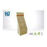 Cosmetic Cardboard Corrugated Paper Floor Display Stand For Body Care
