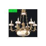 Marble Stone European Copper Chandelier,european Copper Lamp With Marble thumbnail-3