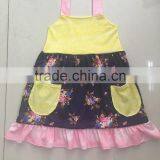 2017 Wholesale Children's Boutique Clothing Baby Clothes Girls Fall Plain Ruffle Outfits thumbnail-4