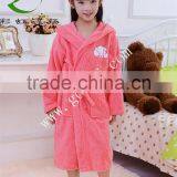 100% Cotton Terry Cloth Hooded Child Children Robe, Kids Bathrobe thumbnail-4