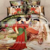 Custom good quality european style satin bedding set