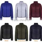 6 COLORS Ultra Thin Men Lightweight Foldable Down Coat