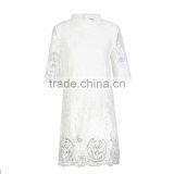 Fashion Women Elegant Crochet Ghana Lace Dress Styles Ladies Latest Sexy Evening Party Mini Dresses thumbnail-5