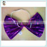 Cheap Self Tie Party Fancy Dress Sequin Large Bow Ties HPC-3109 thumbnail-5