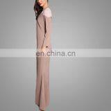 Modern Baju Kurung Long Sleeves Dress Beautiful Islamic Wear Muslim Women Suits thumbnail-4