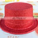 04603A Red PVC glitter top hats