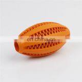 Non-Toxic Soft Tooth Cleaning and IQ Training Rubber Dog Toys Pet Rugby Ball thumbnail-5