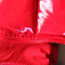 Ladies' Shiny Faux Eco Leather Down Cotton Padded Vest thumbnail-4