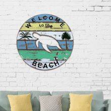 Wooden PVC Welcome Animal Beach Door Sign, Home Festival Decoration Sign Welcome Sign thumbnail-1