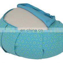 Indian Supplier Buckwheat or Cotton Filled High Quality Yoga Meditation Half Moon Crescent Cushion