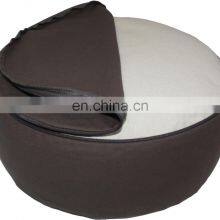 International Private Labels Unique Embroidery Round and Pleated Zafu Meditation Cushion Buy At Cheap Price thumbnail-3