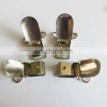 Engraved Heavy Duty Custom Stainless Steel/Iron Pacifier Clips Suspender For Garment thumbnail-2