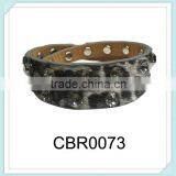 Hip Hop Mohair Rhinestone PU Bracelet thumbnail-1