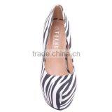 Zebra-stripe Stylish Lady Shoes Lady High Heel Dress Shoes thumbnail-3
