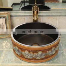 Luxury Handmade Countertop Sanitary Ware Bathroom Ceramic Basin