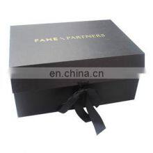 Custom Black Magnetic Closure Cardboard Gift Packaging Box Design With Hot Stamping Logo thumbnail-2