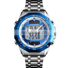 Skmei 1493 Solar Powered 30meters Waterproof Stainless Steel Digital Quartz Wristwatch thumbnail-1