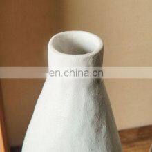 Simple Japanese Style Plain Embryo Home Decoration Retro Ceramic Ornaments Dry Flower Ikebana Ceramic Vase thumbnail-4