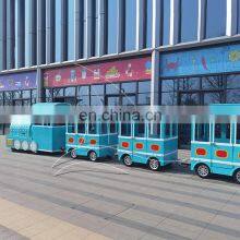 Christmas Carnival Games Small Backyard Electric Train Trackless Train for Sale thumbnail-4