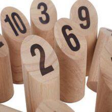 Custom Number Kubb Viking Bowling Wooden Outdoor Lawn Skittles Game Classic Chess Garden Throwing Games With Wonden Case thumbnail-2