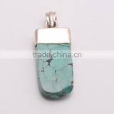 TURQUOISE PENDANT 925 Sterling Silver Pendant, SILVER JEWELRY EXPORTER,SILVER JEWELRY WHOLESALE,SILVER EXPORTER thumbnail-2