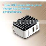 3.4A MFi Travel Charger With Dual USB Port & Foldable US AC Plug for IPhone IPad IPod thumbnail-4
