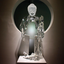 Customized Transparent Handicraft Ornaments, Stainless Steel Sculptures of Wealth Attracting Buddha Statues, Fiberglass Sculptures, and Acrylic Shaped Customization thumbnail-5