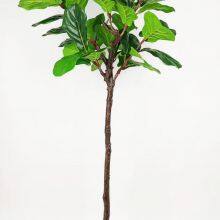 Customize Artificial Fiddle Leaf Different Height Fig Tree Potted Faux Green Plants for Hotel Office Decoration thumbnail-3