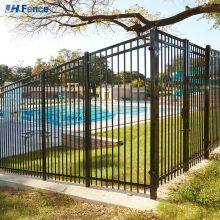 Metal Anti Rust Easily Assembled Wrought Iron Railing Fence Villa Security Galvanized Steel Fence thumbnail-2