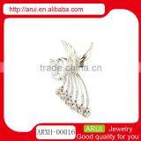 Factory cheap phenix rhinestone brooch bird animals brooches pin